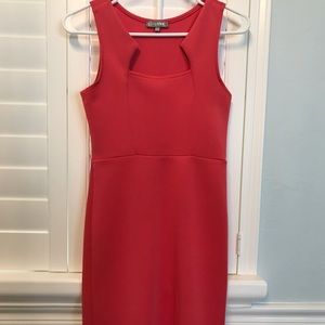 Love coral red casual dress